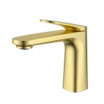 Ikon Sulu II Brushed Gold Basin Mixer